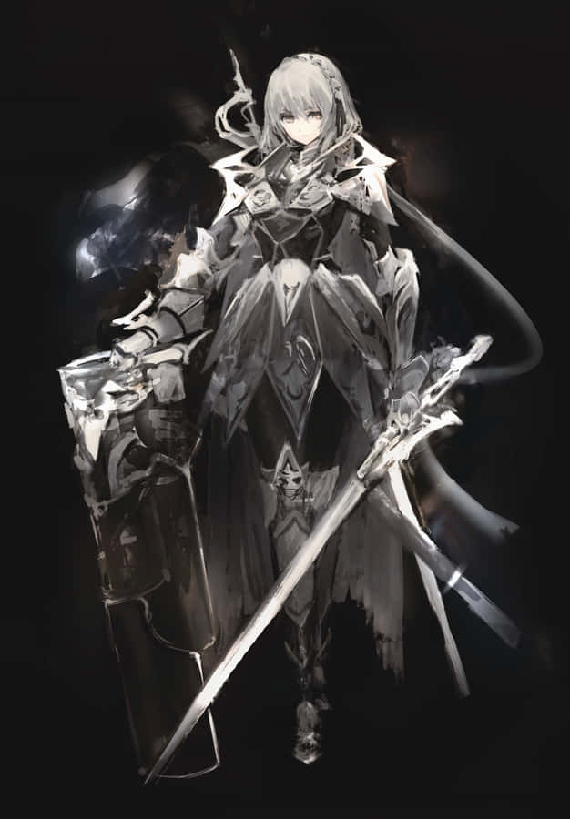 Experience The Thrill Of Anime White! Wallpaper