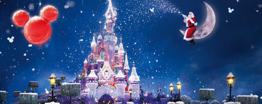 Experience Tv And Movies In Vibrant Color On Disney's Dual Screen Smart Tv Wallpaper