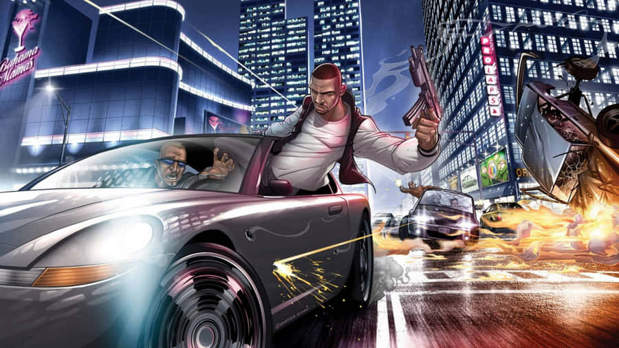 Explore The Open World Of Los Santos In Grand Theft Auto 5 Wallpaper