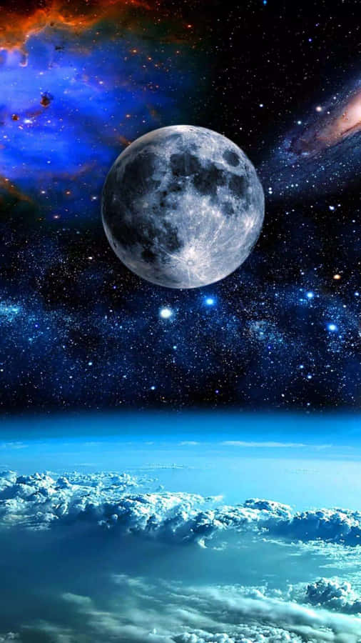 Explore The Possibilities Of Android In Space Wallpaper