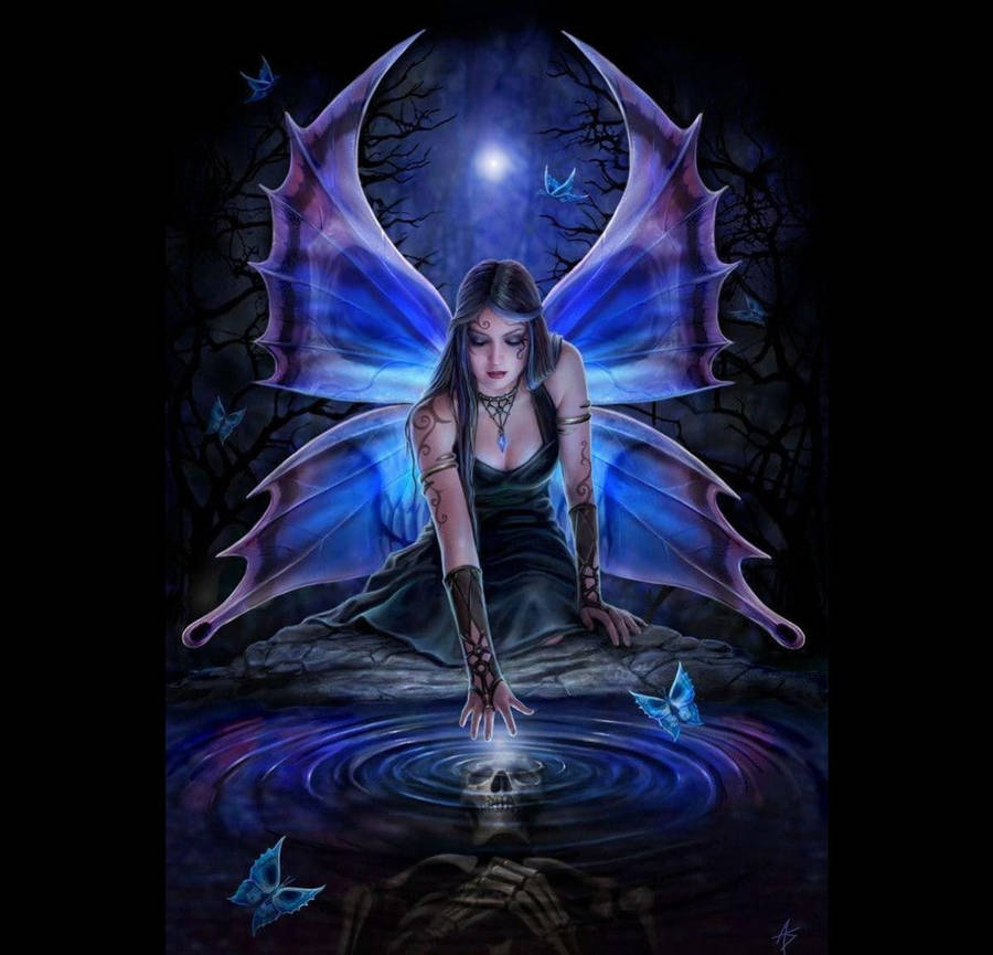 Fairy Grunge Skeleton Underwater Wallpaper