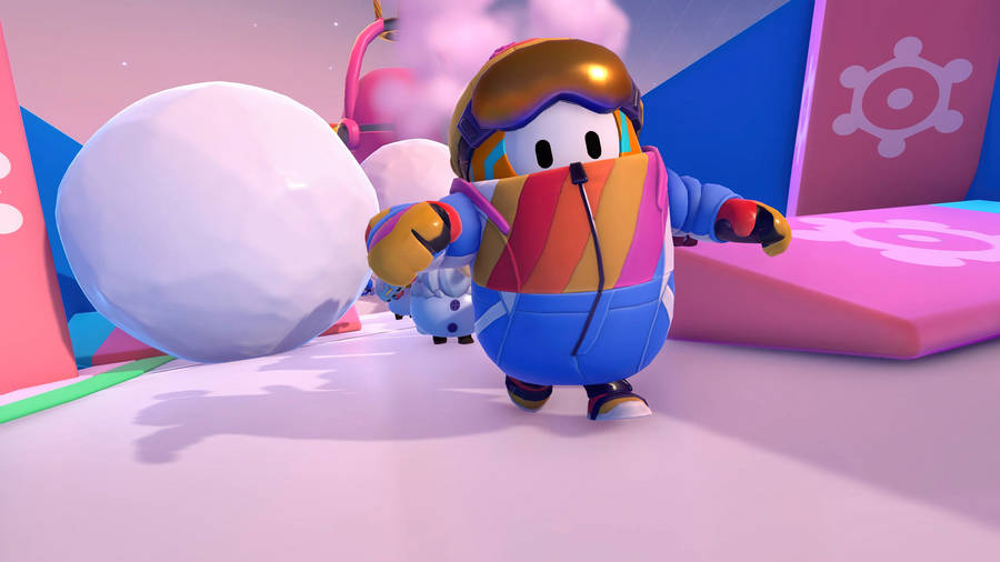 Fall Guys Ultimate Knockout Slopes Master Wallpaper
