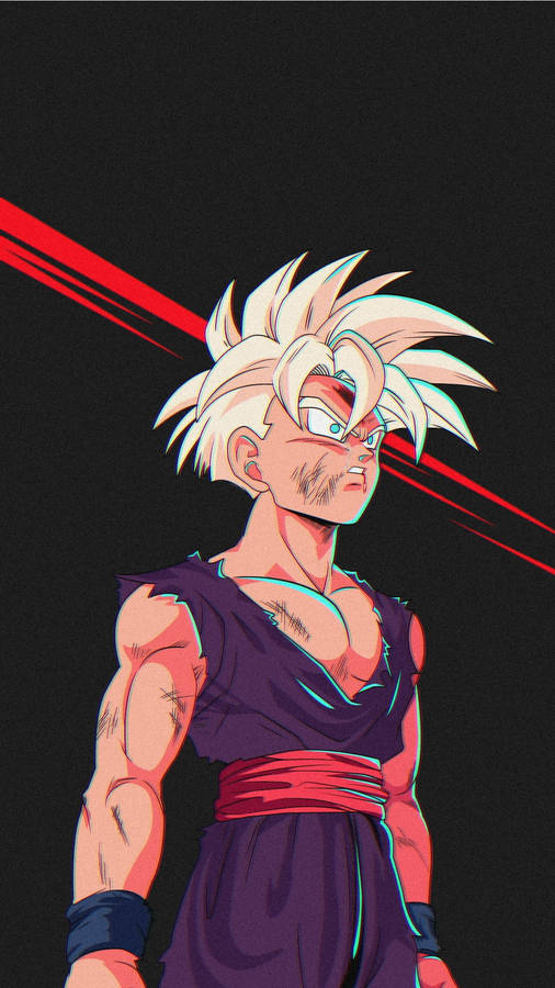 Download Free Fan Made Gohan Super Saiyan 2 Art Wallpaper - Mrwallpaper.com