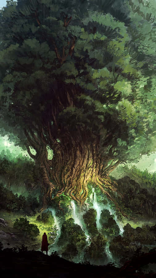 Fantasy Phone Tree Wallpaper