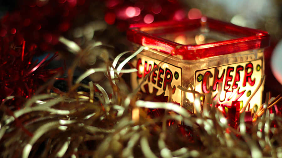 Festive Cheer Lit Decoration Wallpaper