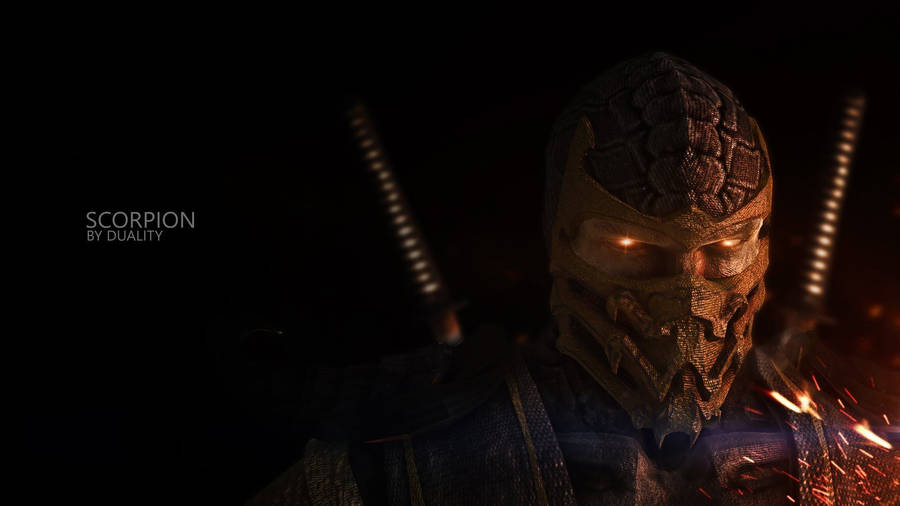 Fierce Scorpion Of Mortal Kombat Wallpaper