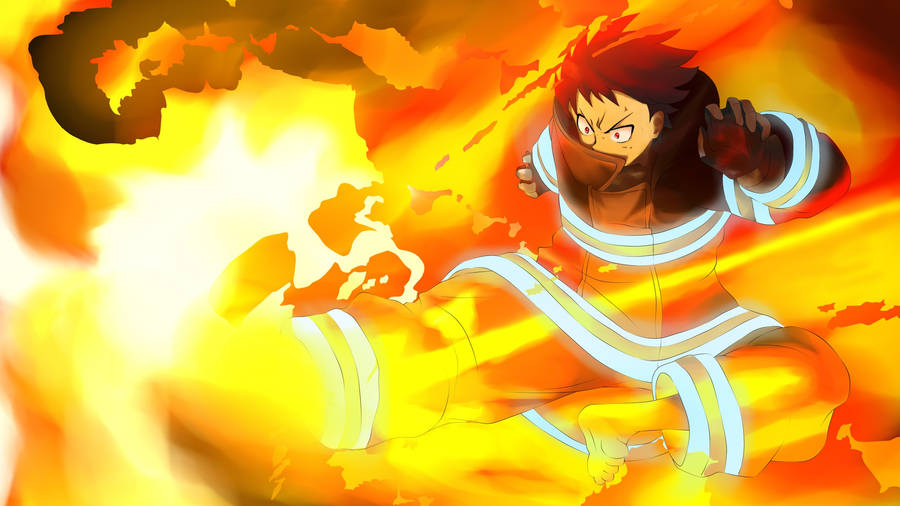 Fire Force Shinra Kusakabe Wallpaper
