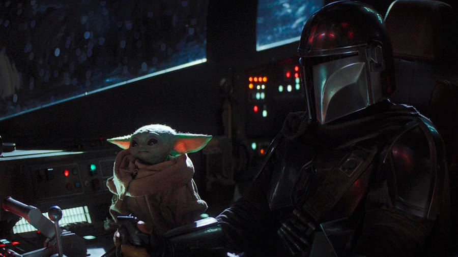 Flying Through Space With Yoda Wallpaper