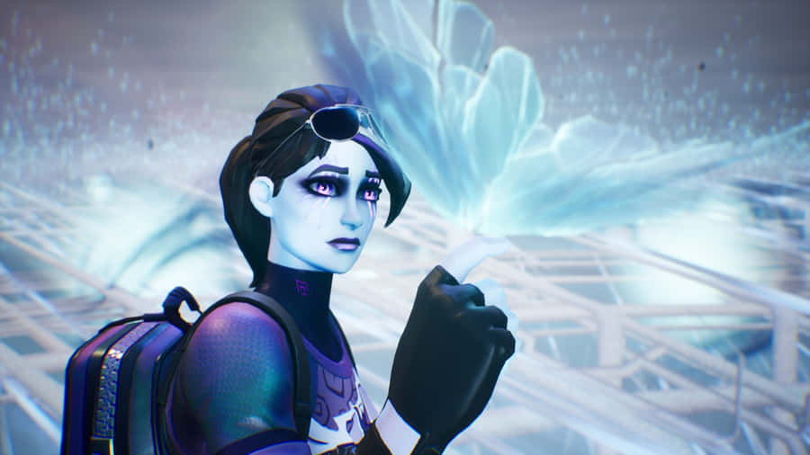 Fortnite Dark Bomber Crystal Backdrop Wallpaper
