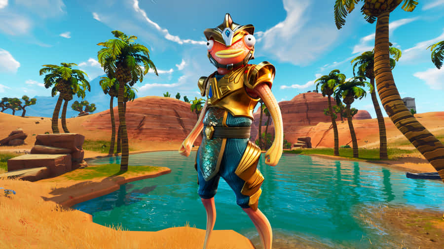 Fortnite Fishstick Warrior Wallpaper