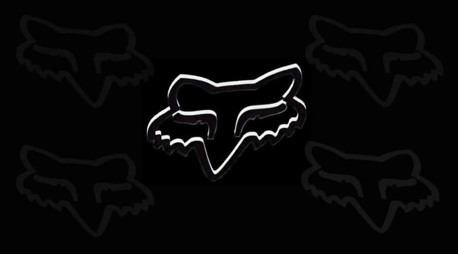 Fox Racing Logo On A Black Background Wallpaper