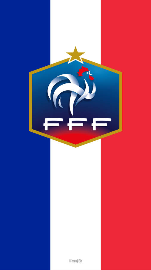 France National Football Team Flag Logo Wallpaper