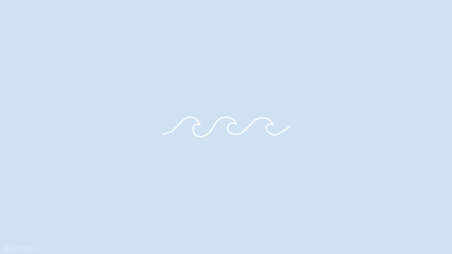 Fresh And Elegant Pastel Blue Aesthetic Desktop Wallpaper
