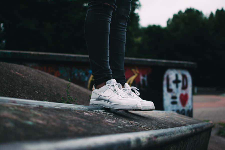 Fresh, Classic Style With The Nike Air Force 1 Wallpaper