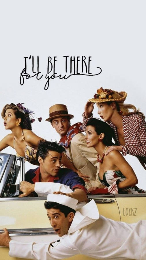 Friends Tv Show Driving Wallpaper