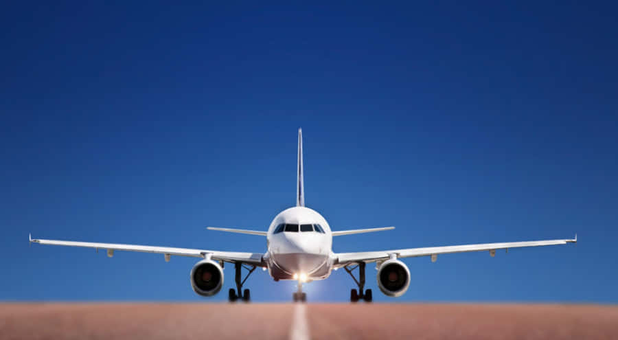 Front Angle Shot Plane 4k Ultra Hd Wallpaper