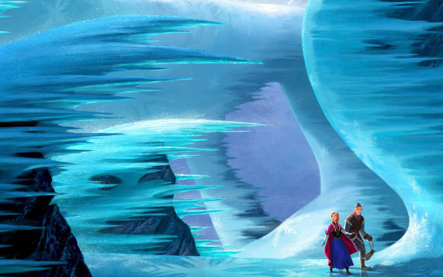 Frozen Ice Cave Wallpaper