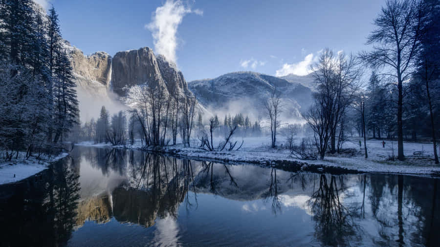 Frozen Lake 4k Ultra Hd Landscape Wallpaper