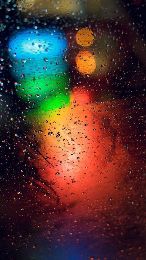 Full Hd Tablet Rainy Window Bokeh Wallpaper