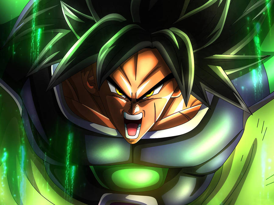 Furious Broly Face Wallpaper