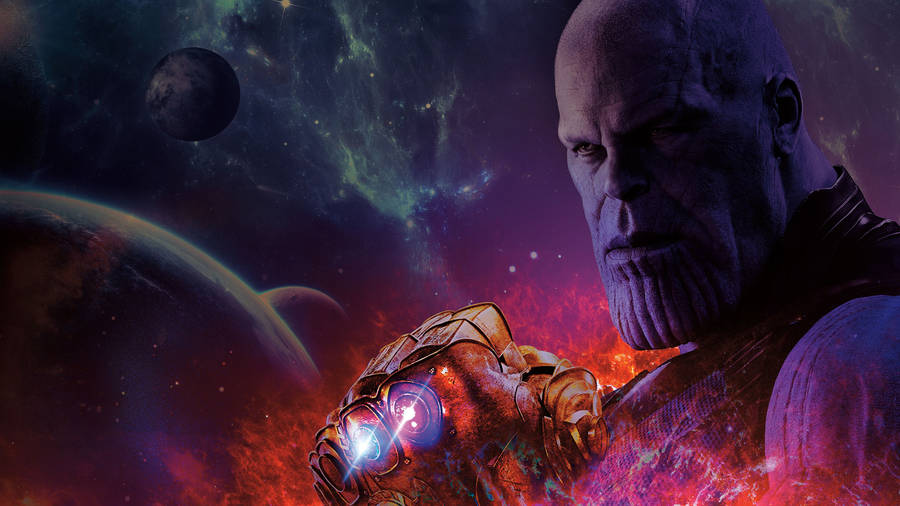 Download Avengers Infinity War 4k Thanos Close-Up Wallpaper | Wallpapers.com