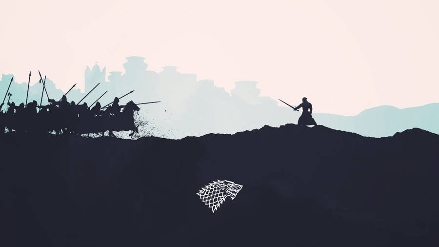 Game Of Thrones Battle Silhouette wallpaper