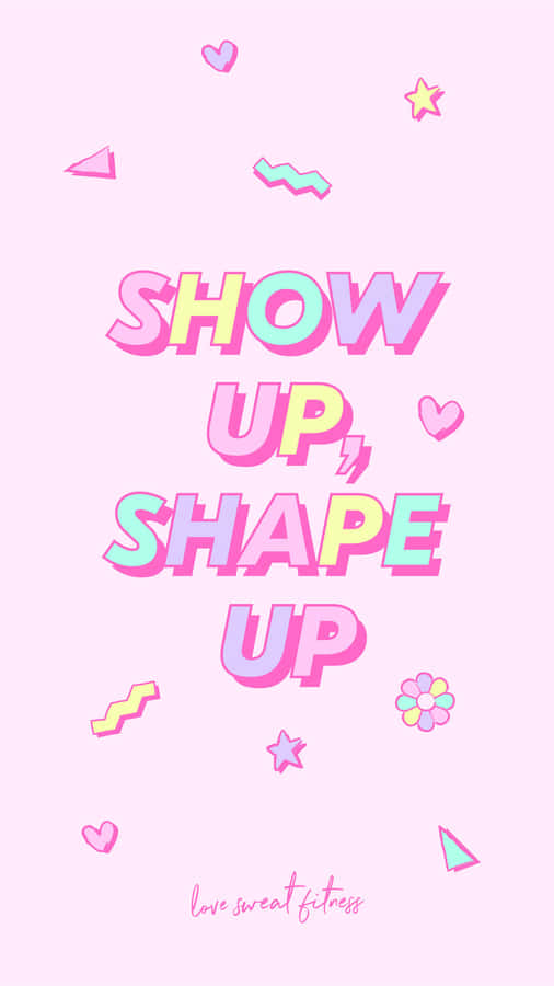 Get Inspired For Your Next Workout With This Adorable Fitness Pictorial Wallpaper