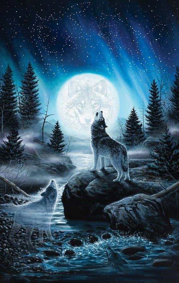 Get The Hunt Started With This Wolf Iphone Wallpaper Wallpaper