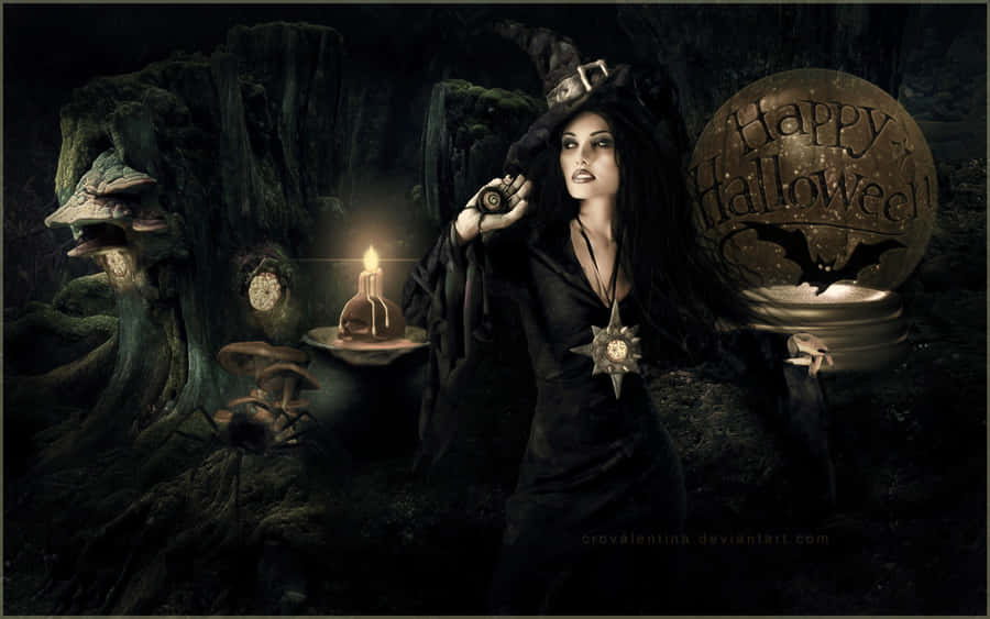 Get Witchy With This Spooky Halloween Aesthetic. Wallpaper