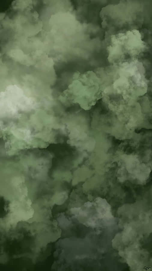 Get Your Hands On The Sleek And Stylish Olive Green Iphone Wallpaper