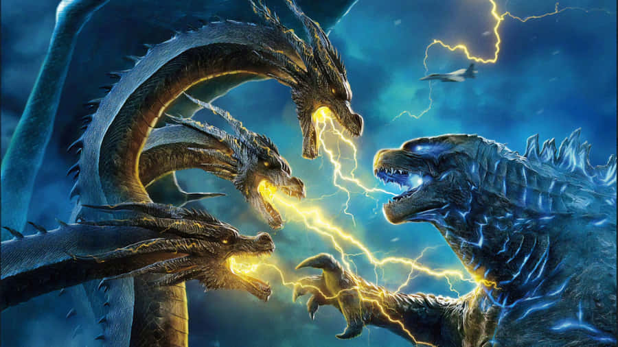 Giant Monster Spotted In Distant Landscape Wallpaper