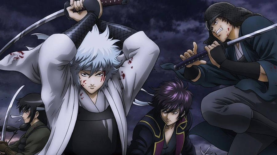 gintama gintoki and friends fighting uc1to6uy65d3l29g