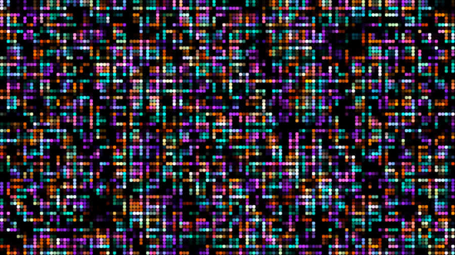 Glitch Effect Colorful Abstract Wallpaper