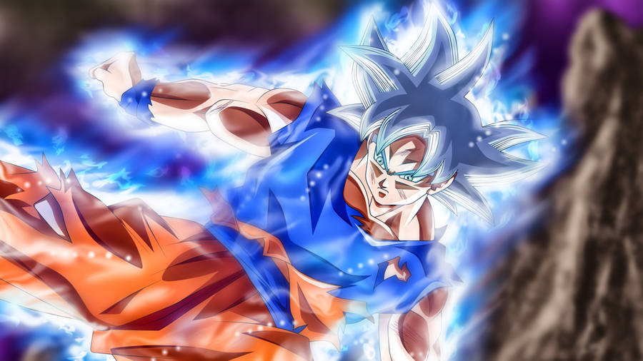 Download free Glowing Goku Ultra Instinct Wallpaper - MrWallpaper.com