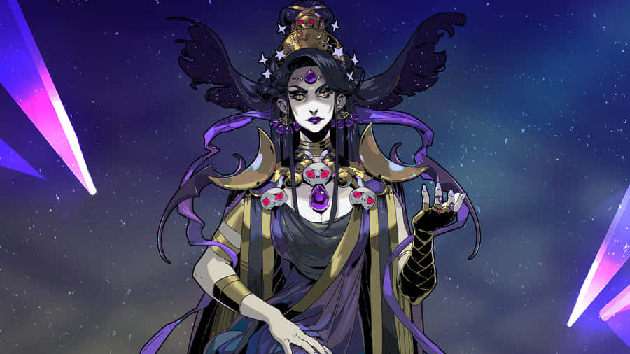 Goddess_ Nyx_ Hades_ Game_ Artwork Wallpaper