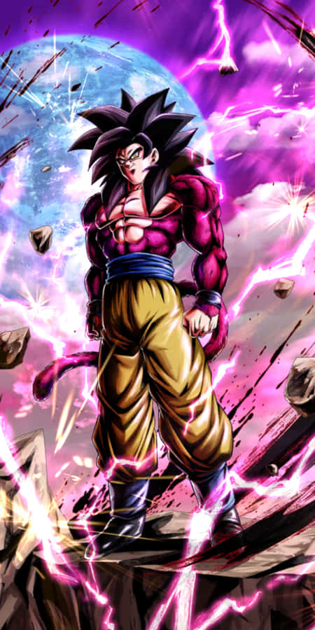 Goku Ascendant In Super Saiyan 4 Form Wallpaper