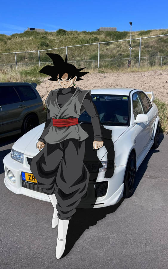 Download free Goku Black With Car Iphone Cover Wallpaper