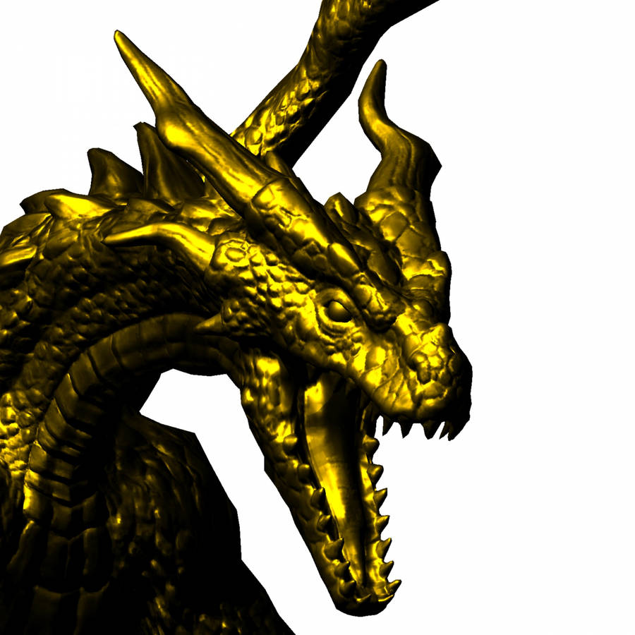 Download free Gold Dragon Head Wallpaper - MrWallpaper.com