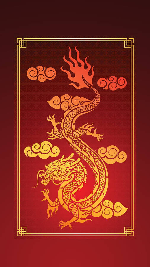 Download free Golden Dragon Chinese Red Wallpaper - MrWallpaper.com