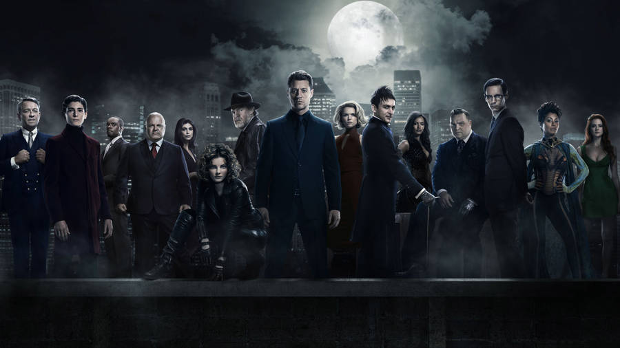 Gotham Dark Clouds And Moon Wallpaper
