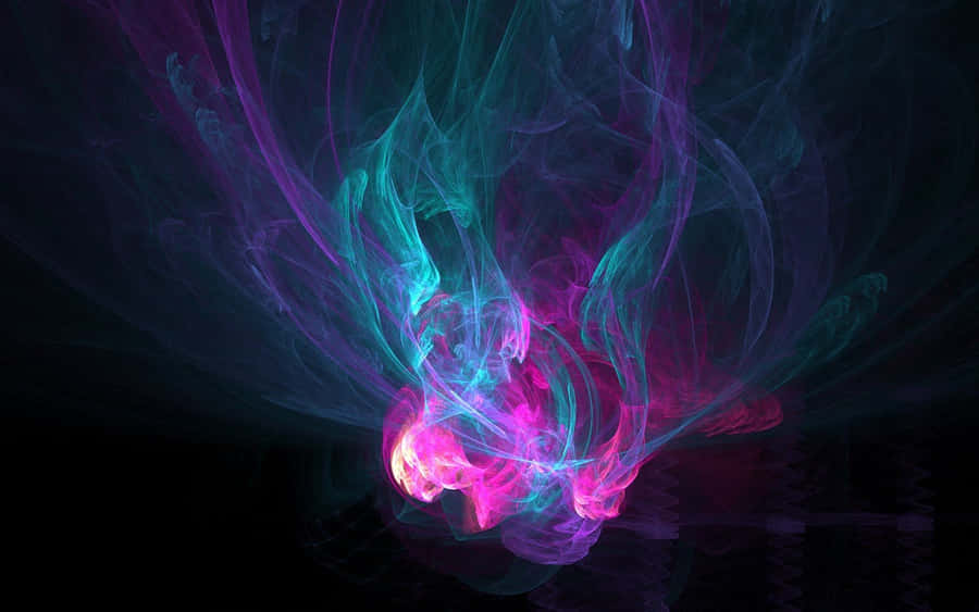 Green Purple Abstract Desktop Wallpaper