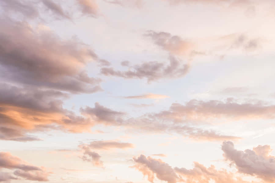 Grey Aesthetic Desktop Clouds Sky Wallpaper