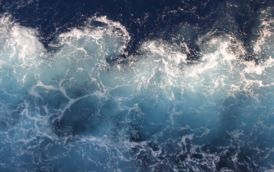 Grunge Aesthetic Sea Waves Mac Wallpaper