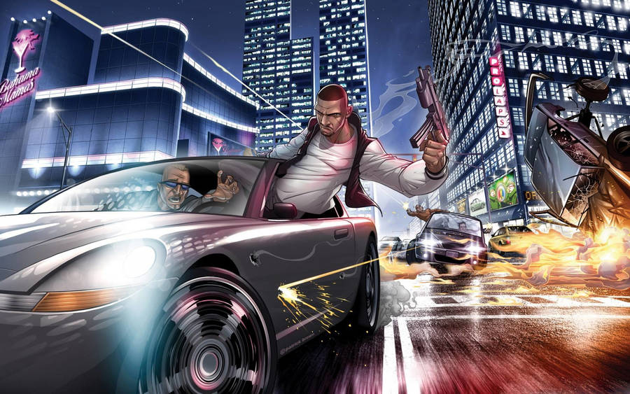 Download free Gta V Car Chase Fanart Wallpaper - MrWallpaper.com