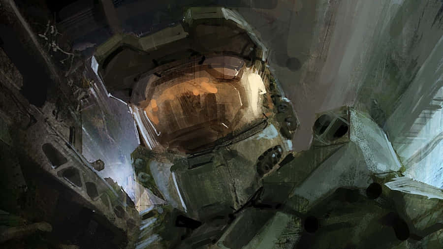 Halo Master Chief Vector Art Wallpaper