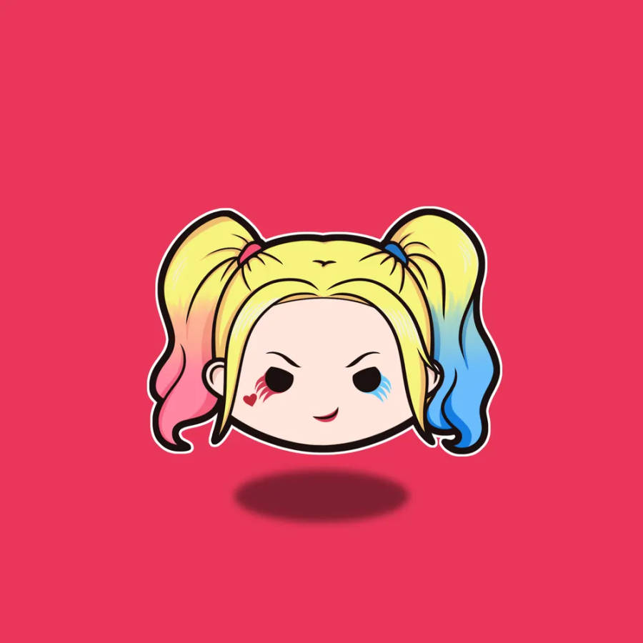 Download free Harley Quinn Phone Cute Face Icon Wallpaper - MrWallpaper.com