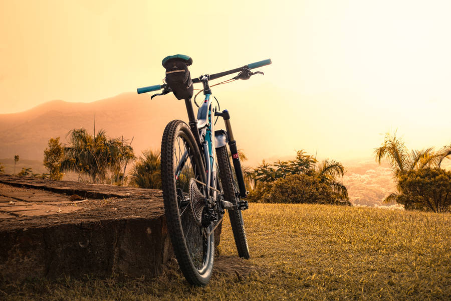 HD Bicycle Sunset Wallpaper