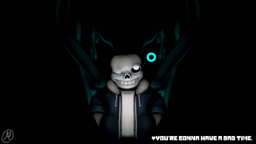 Download Undertale Sans Character Artwork HD Wallpaper | Wallpapers.com