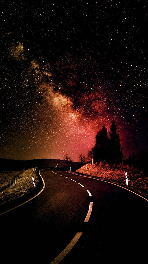 HD Starry Road Wallpaper