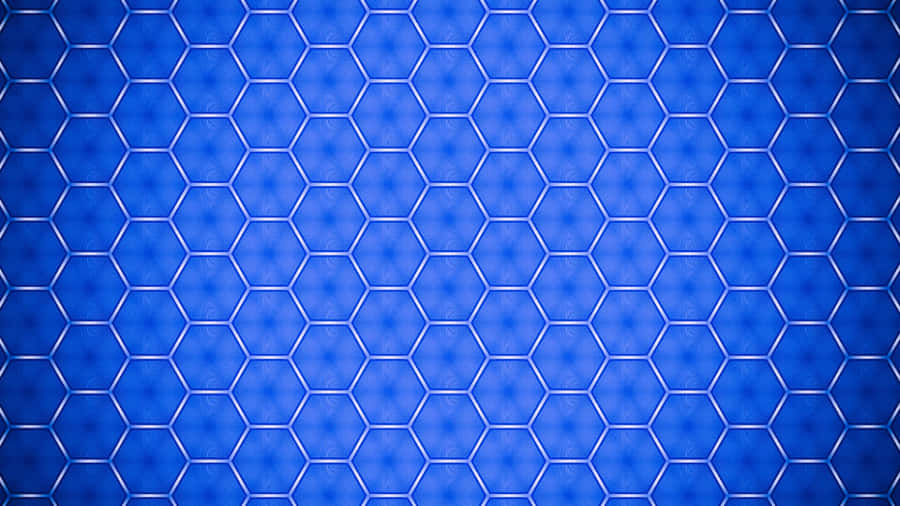 Hexagonal Pattern Blue Pc Wallpaper